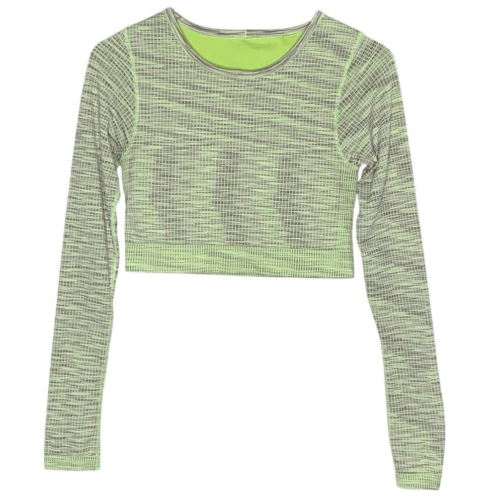 Lululemon Ebb to Street Long Sleeve Shirt 8 Lined Moonlit Magenta Multi Gym Yoga